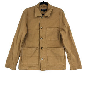 Quince Womens Jacket Chore Button Down Pockets Tan Brown Medium M
